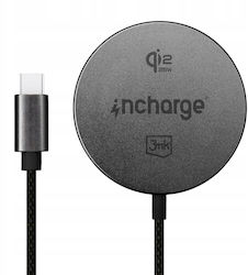 3MK Wireless Charger Qi2 25W Black (incharge Al...