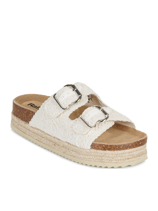 Refresh Sandale Casual Damă Albe