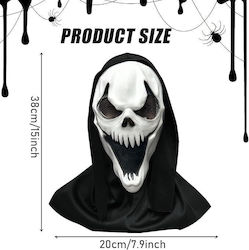Ghostface Латексова Маска С Качулка Хелоуин Костюм Scream Cosplay Ghostface Латексова Маска С Качулка Хелоуин Костюм Scream Cosplay