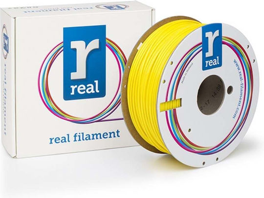 Real Filament PLA 3D Printer Filament 3.0mm Yellow 1kg 1τμχ (Spool)