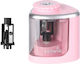 Ascuțitor Electric Semi-Automat Alista Home Plastic 2 X Baterii Aa Nu Sunt Incluse 6.5 X 6.5 X 7.5 Cm Roz