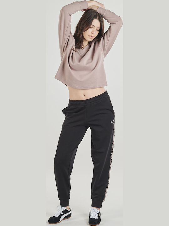 PUMA Grafik Damen Jogginghose Schwarz