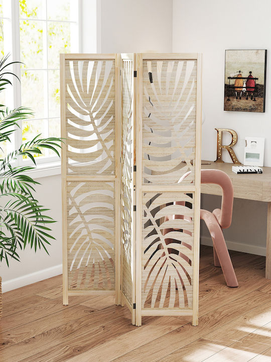 HomCom Διακοσμητικό Παραβάν Ξύλινο 120x170cm