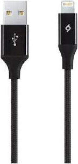 TTEC Magnetic / Braided USB 2.0 Cable USB-C male - USB-C 60W PD Μαύρο 1m 2DK61S
