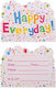 Set 10 Invitații De Petrecere Alista Home Happy Everyday Design 17 X 12 Cm Multicolor