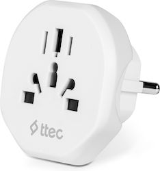 TTEC 2SA01 Αντάπτορας Πρίζας από Αγγλίας σε Ελλάδας TTEC 2SA01 Αντάπτορας Πρίζας από Αγγλίας σε Ελλάδας