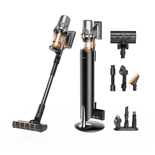 Deerma T50W XT Station Επαναφορτιζόμενη Σκούπα 2 σε 1 Stick & Χειρός Μαύρη