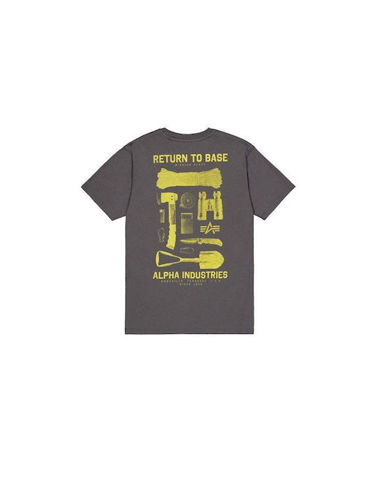 Alpha Industries T-shirt Γκρι