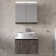 Furnibath Баня Маси със Смесител и с Огледало със Светлина М61xД46xВ50см Сив