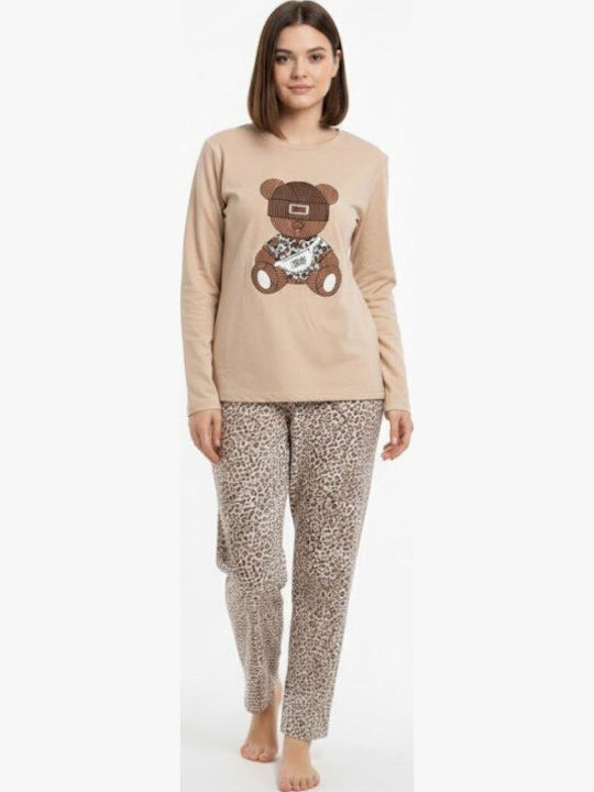 Soccus Set De Pijamale Dama De Iarnă Din Bumbac Multicolor