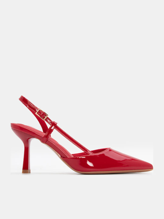 Pointed Toe Heels With High Heel Red