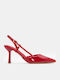 Pointed Toe Heels With High Heel Red