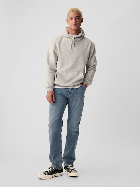 Ανδρικό Παντελόνι Τζιν με Slim Straight Εφαρμογή New Medium Wash