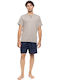 Ulisse Sommer Herrenpyjama Sand