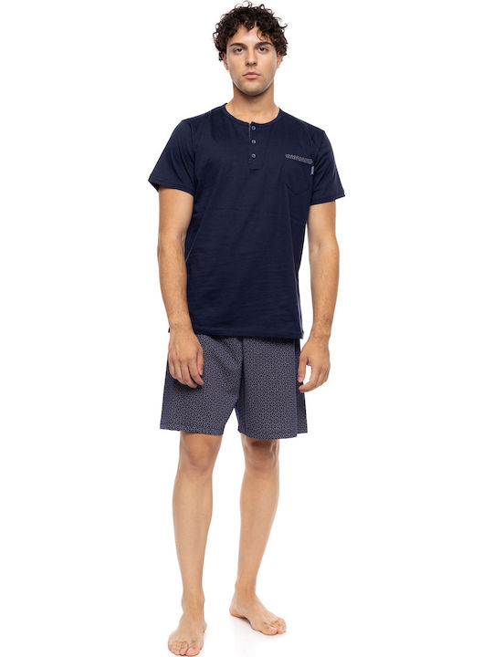 Ulisse Summer Men's Pyjama Yacht Blue