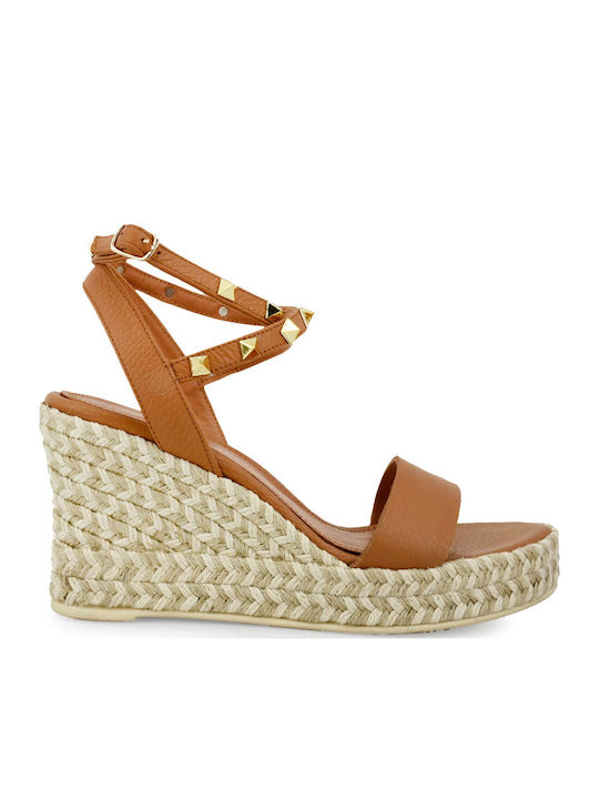 Women's Platforms In Espadrille Style Tabac Brown