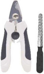 Pet Nail Clipper File Set White Black