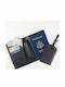Portofel Pentru Pașaport și Carduri Alista Home 23x16 Cm 70g Piele Pu Suport Pix Suport Etichetă Accesoriu Unisex Multifuncțional Negru