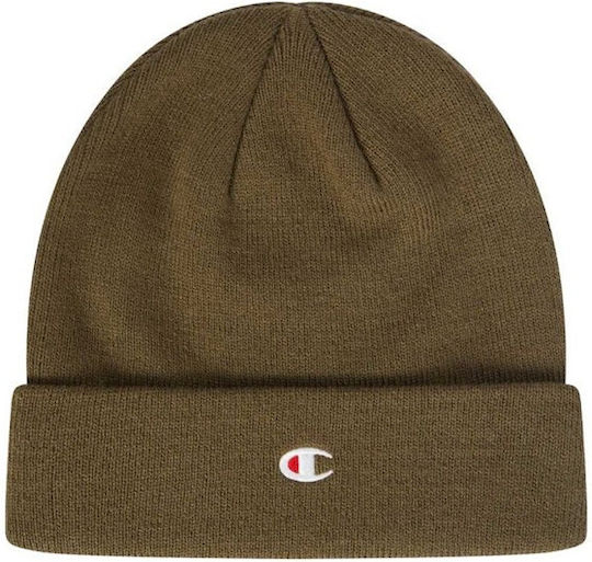 Beanie Unisex Σκούφος Πλεκτός σε Χακί χρώμα