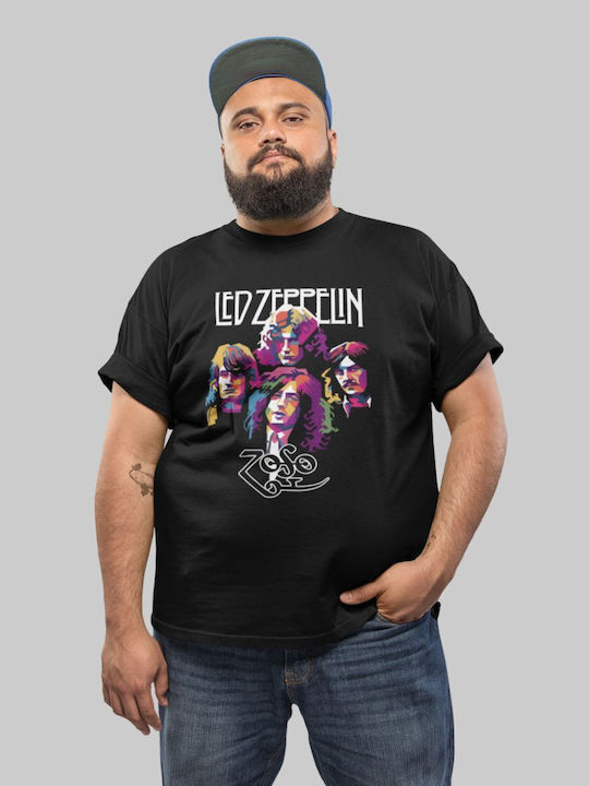 Led Zeppelin Plus Size T-shirt Black