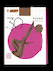 Net Women's Pantyhose 30 Den Terracotta with Print