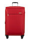 Samsonite Base Breeze Μεγάλη Βαλίτσα Ταξιδίου Κόκκινο με 4 Ρόδες