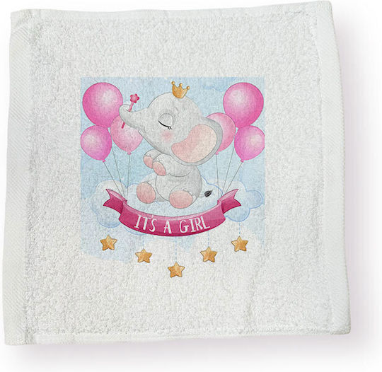 Bonjour Bebe Elefănțel It's A Girl Umărul Burp Cloth Bumbac