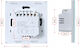 Art Recessed Electrical Wall Switch One-Way White