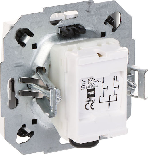 Elektro Plast Recessed Wall Switch for Rolling Shutters White