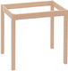 Woodwell Holz Tischständer Ungeschliffen 60x60x...