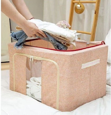 Alista Home Casetă Textilă De Depozitare Pentru Pătură/Duvet / Haine Roz 60x42x40cm