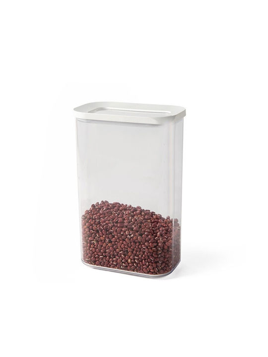 Alista Home Caseta Cereale Cu Capac Plastic Alb 2000ml 1 Bucată