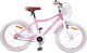 vidaXL Bicicletă Copii De Oraș Roz 18"