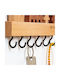 Alista Home Kleidothiki De Perete Din Lemn 14.5x2x22.5cm