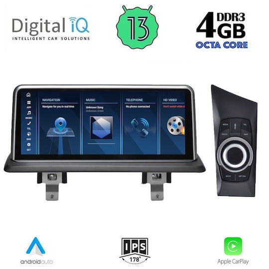 Digital IQ Ηχοσύστημα Αυτοκινήτου για BMW Σειρά 1 2004-2008 (Bluetooth/USB/WiFi/GPS/Apple-Carplay/Android-Auto) με Οθόνη Αφής 10.25"