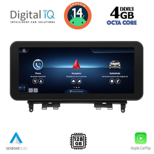 Digital IQ Car Audio System for Mercedes-Benz C Class 2007-2011 (Bluetooth/USB/WiFi/GPS/Apple CarPlay/Android Auto) with 10.25" Touch Screen