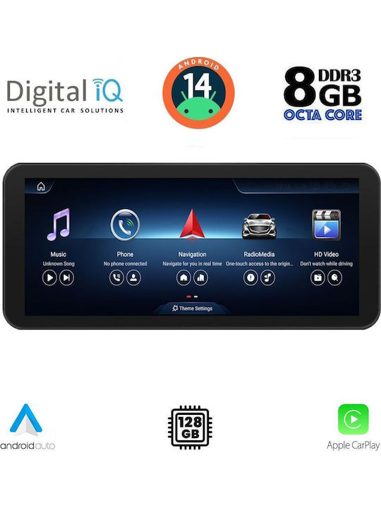 Digital IQ Auto-Audiosystem 2016-2018 Bluetooth USB Eingebautes Wi-Fi GPS Apple CarPlay Android Auto mit Touchscreen 10.25 Zoll