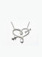 Silver Necklace Diamonds 0.05ct