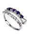 925 Zarter Silberring Mit Natürlichen Amethysten Granaten Größe 13 Schlange