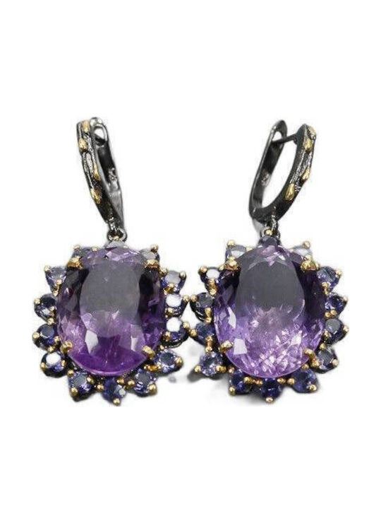 925 Ringe 46ct Amethyst Zoisite 2 Zertifikate