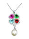 Colier Delicat Frumos Topazuri Naturale Perle Zirconia 925