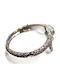 Silver Bracelet Tiger Rhodolite Diopsides