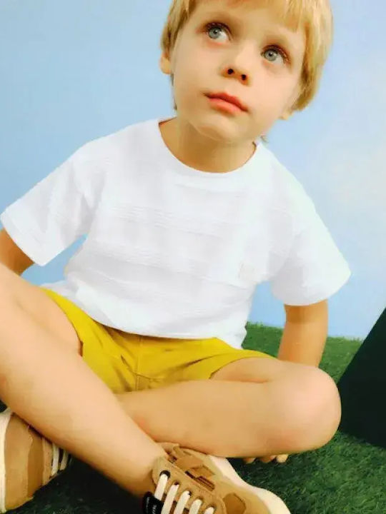 Mayoral Kids Short-Sleeved Top Cream