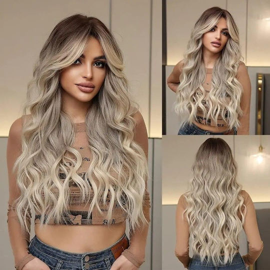 Animis Beauty Περούκα με Συνθετική Τρίχα σε Ξανθό Χρώμα 60cm