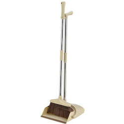 Besen Kehrschaufel Set Griff Alista Home Haushalt Verwendung Kunststoff Stahl Braun Beige Vertikale Aufbewahrung 26x25,5x83 cm