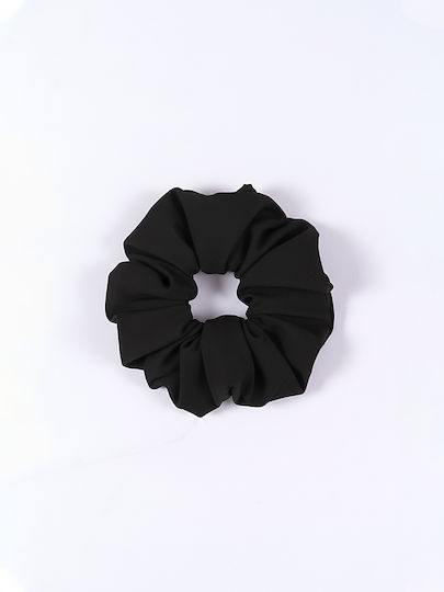 Scrunchie Λαστιχάκι Μαλλιών Ac124 Scrunchie Monochrome Μαύρο