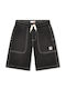 Kids Denim Shorts Bermuda Black