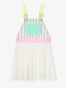 Girls Dress Sleeveless Tulle Beige U21818 N48