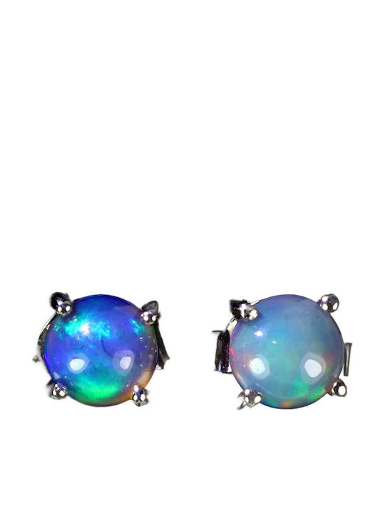 925 Beautiful Silver Elegant Delicate Earrings Natural Black Opals 4