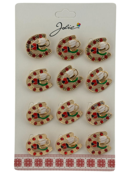 Alista Home Set Multicolour Flower Pins